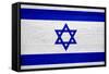 Israel Flag Design with Wood Patterning - Flags of the World Series-Philippe Hugonnard-Framed Stretched Canvas