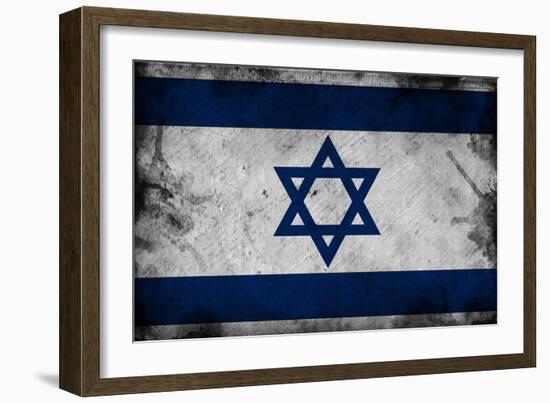 Israel Flag-igor stevanovic-Framed Premium Giclee Print