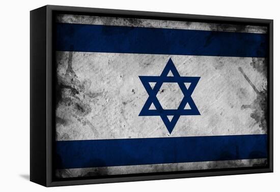 Israel Flag-igor stevanovic-Framed Stretched Canvas