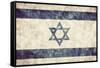 Israel Grunge Flag. Vintage, Retro Style. High Resolution, Hd Quality. Item from My Grunge Flags Co-Michal Bednarek-Framed Stretched Canvas