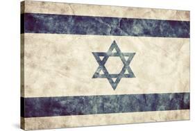 Israel Grunge Flag. Vintage, Retro Style. High Resolution, Hd Quality. Item from My Grunge Flags Co-Michal Bednarek-Stretched Canvas