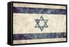 Israel Grunge Flag. Vintage, Retro Style. High Resolution, Hd Quality. Item from My Grunge Flags Co-Michal Bednarek-Framed Stretched Canvas