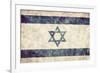 Israel Grunge Flag. Vintage, Retro Style. High Resolution, Hd Quality. Item from My Grunge Flags Co-Michal Bednarek-Framed Photographic Print