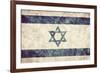 Israel Grunge Flag. Vintage, Retro Style. High Resolution, Hd Quality. Item from My Grunge Flags Co-Michal Bednarek-Framed Photographic Print