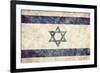 Israel Grunge Flag. Vintage, Retro Style. High Resolution, Hd Quality. Item from My Grunge Flags Co-Michal Bednarek-Framed Photographic Print