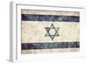 Israel Grunge Flag. Vintage, Retro Style. High Resolution, Hd Quality. Item from My Grunge Flags Co-Michal Bednarek-Framed Photographic Print