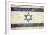 Israel Grunge Flag. Vintage, Retro Style. High Resolution, Hd Quality. Item from My Grunge Flags Co-Michal Bednarek-Framed Photographic Print