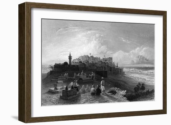 Israel Jaffa-WH Bartlett-Framed Art Print