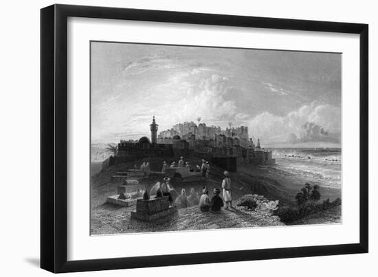 Israel Jaffa-WH Bartlett-Framed Art Print