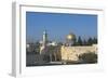 Israel, Jerusalem, Dome of Rock and Western Wall-null-Framed Giclee Print