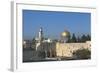 Israel, Jerusalem, Dome of Rock and Western Wall-null-Framed Giclee Print