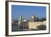 Israel, Jerusalem, Dome of Rock and Western Wall-null-Framed Giclee Print