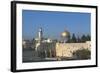 Israel, Jerusalem, Dome of Rock and Western Wall-null-Framed Giclee Print