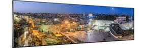 Israel, Jerusalem, Old City, Jewish Quarter of the Western Wall Plaza, with People Praying at the W-Gavin Hellier-Mounted Premium Photographic Print