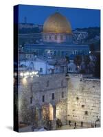 Israel, Jerusalem, Old City, Jewish Quarter of the Western Wall Plaza-Walter Bibikow-Stretched Canvas