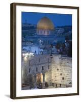 Israel, Jerusalem, Old City, Jewish Quarter of the Western Wall Plaza-Walter Bibikow-Framed Photographic Print