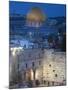 Israel, Jerusalem, Old City, Jewish Quarter of the Western Wall Plaza-Walter Bibikow-Mounted Photographic Print