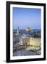 Israel, Jerusalem, Old City, Temple Mount, Dome of the Rock and The Western Wall - know as the Wail-Jane Sweeney-Framed Photographic Print