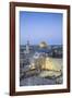 Israel, Jerusalem, Old City, Temple Mount, Dome of the Rock and The Western Wall - know as the Wail-Jane Sweeney-Framed Photographic Print