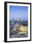 Israel, Jerusalem, Old City, Temple Mount, Dome of the Rock and The Western Wall - know as the Wail-Jane Sweeney-Framed Photographic Print