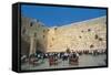 Israel, Jerusalem, People Praying in Front of Western Wall-null-Framed Stretched Canvas