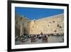 Israel, Jerusalem, People Praying in Front of Western Wall-null-Framed Giclee Print