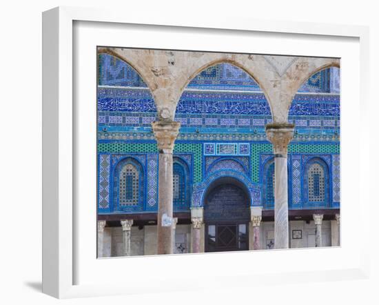 Israel, Jerusalem, Temple Mount, Dome of the Rock-Walter Bibikow-Framed Photographic Print