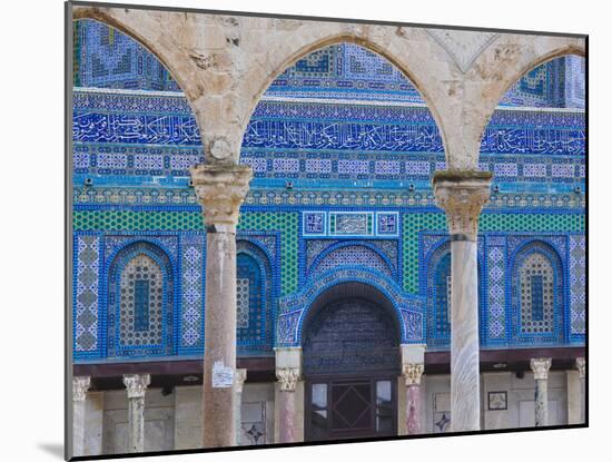 Israel, Jerusalem, Temple Mount, Dome of the Rock-Walter Bibikow-Mounted Photographic Print