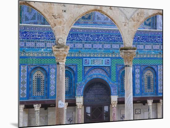 Israel, Jerusalem, Temple Mount, Dome of the Rock-Walter Bibikow-Mounted Photographic Print