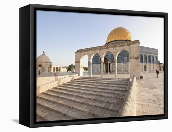 Israel, Jerusalem, Temple Mount, Dome of the Rock-Gavin Hellier-Framed Stretched Canvas