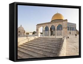 Israel, Jerusalem, Temple Mount, Dome of the Rock-Gavin Hellier-Framed Stretched Canvas