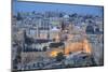 Israel, Jerusalem, View of Old Town, looking towards the Jewish Quarter with the Al-Aqsa Mosque to -Jane Sweeney-Mounted Photographic Print