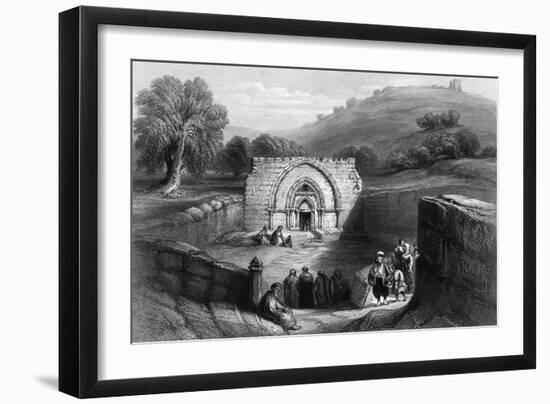 Israel Jerusalem-WH Bartlett-Framed Art Print