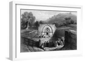 Israel Jerusalem-WH Bartlett-Framed Art Print