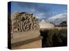 Israel Museum Sculpture and Exterior View of the Shrine of the Book, Jerusalem, Israel-Ellen Clark-Stretched Canvas