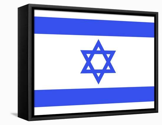 Israel National Flag Poster Print-null-Framed Stretched Canvas