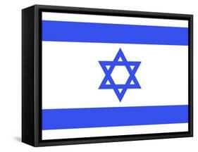 Israel National Flag Poster Print-null-Framed Stretched Canvas