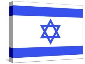 Israel National Flag Poster Print-null-Stretched Canvas