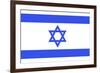 Israel National Flag-null-Framed Art Print