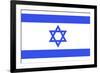 Israel National Flag-null-Framed Art Print