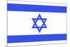 Israel National Flag-null-Mounted Art Print