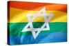 Israel Rainbow Flag-RDStockPhotos-Stretched Canvas