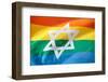 Israel Rainbow Flag-RDStockPhotos-Framed Photographic Print