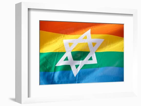 Israel Rainbow Flag-RDStockPhotos-Framed Photographic Print