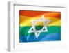 Israel Rainbow Flag-RDStockPhotos-Framed Photographic Print