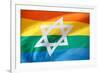 Israel Rainbow Flag-RDStockPhotos-Framed Photographic Print