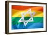 Israel Rainbow Flag-RDStockPhotos-Framed Photographic Print