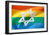 Israel Rainbow Flag-RDStockPhotos-Framed Photographic Print