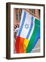 Israel Rainbow Flag-RDStockPhotos-Framed Photographic Print