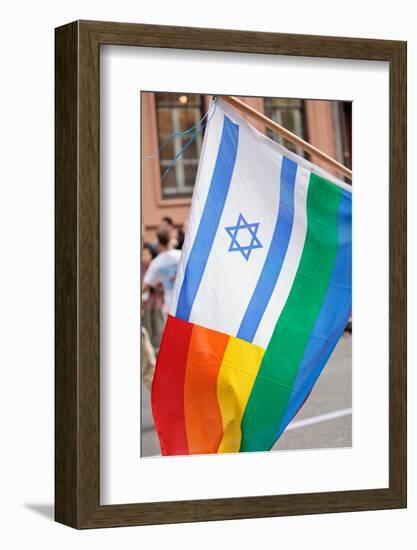 Israel Rainbow Flag-RDStockPhotos-Framed Photographic Print